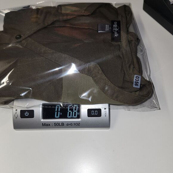 August Silk Winter Moss Short Sleeve HI-LOW Tunic LARGE Retail $60 - Picture 8 of 8